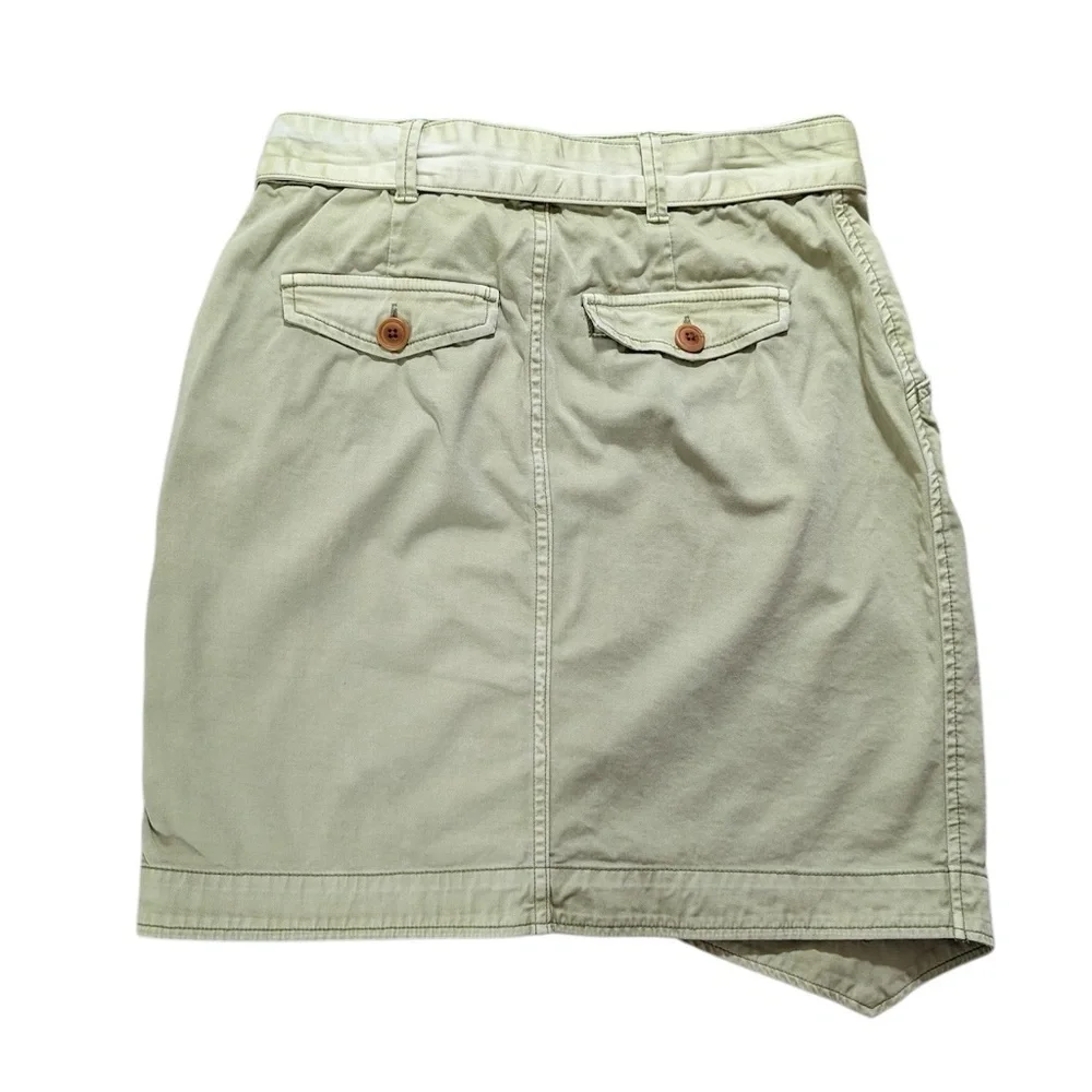 Anthropologie Pilcro and the Letter Press Faded Green Wrap Skirt Size 6